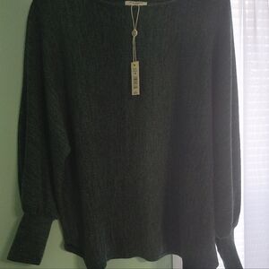 Max Studio Green Crew Neck Sweater